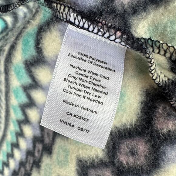 Preowned Talbots Fair Isle Fleece Jacket Women's Large - Picture 7 of 10